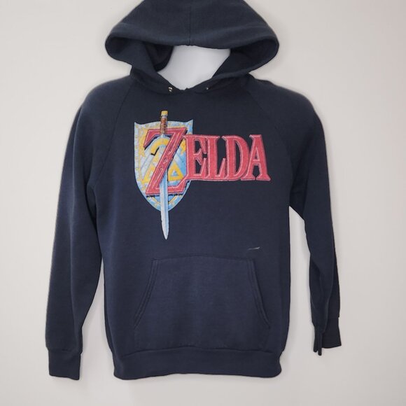 Vintage Rare Nintendo Zelda Fruit of the Loom Hoodie Sweatshirt (M) - Picture 1 of 9